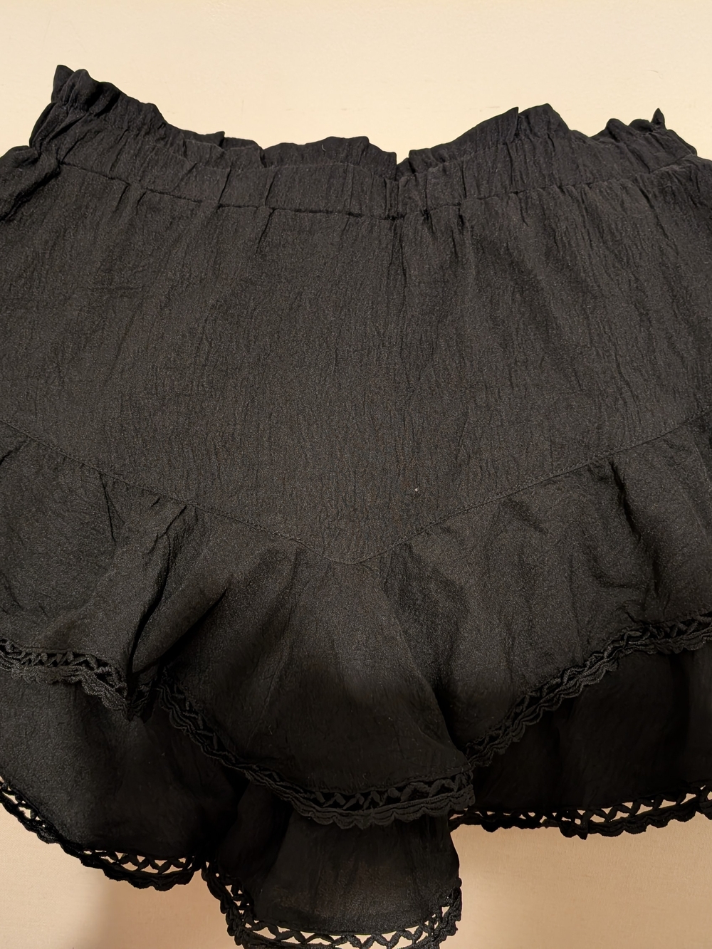 Black Ruffle Women's Skort